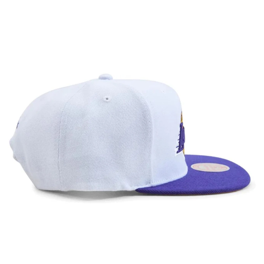 Gorra MItchell & Ness Snapback Los Lakers Blanco JS190784