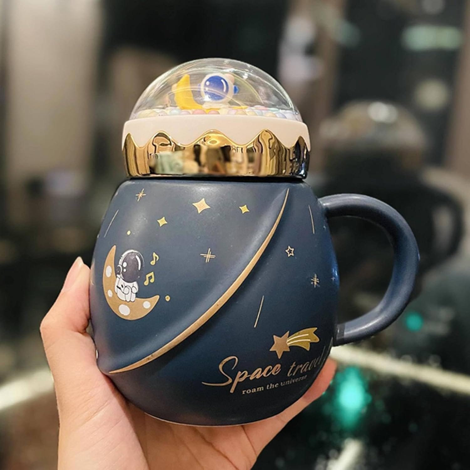 Taza, termo de Astronauta con Tapa