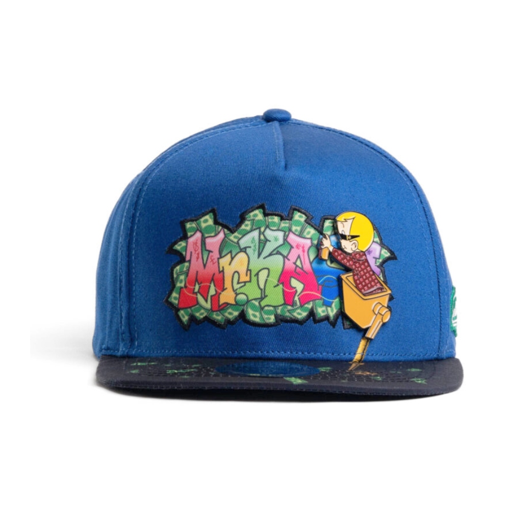 Gorra Snapback Mr. Kash Ricky Graffiti azul MKRA01
