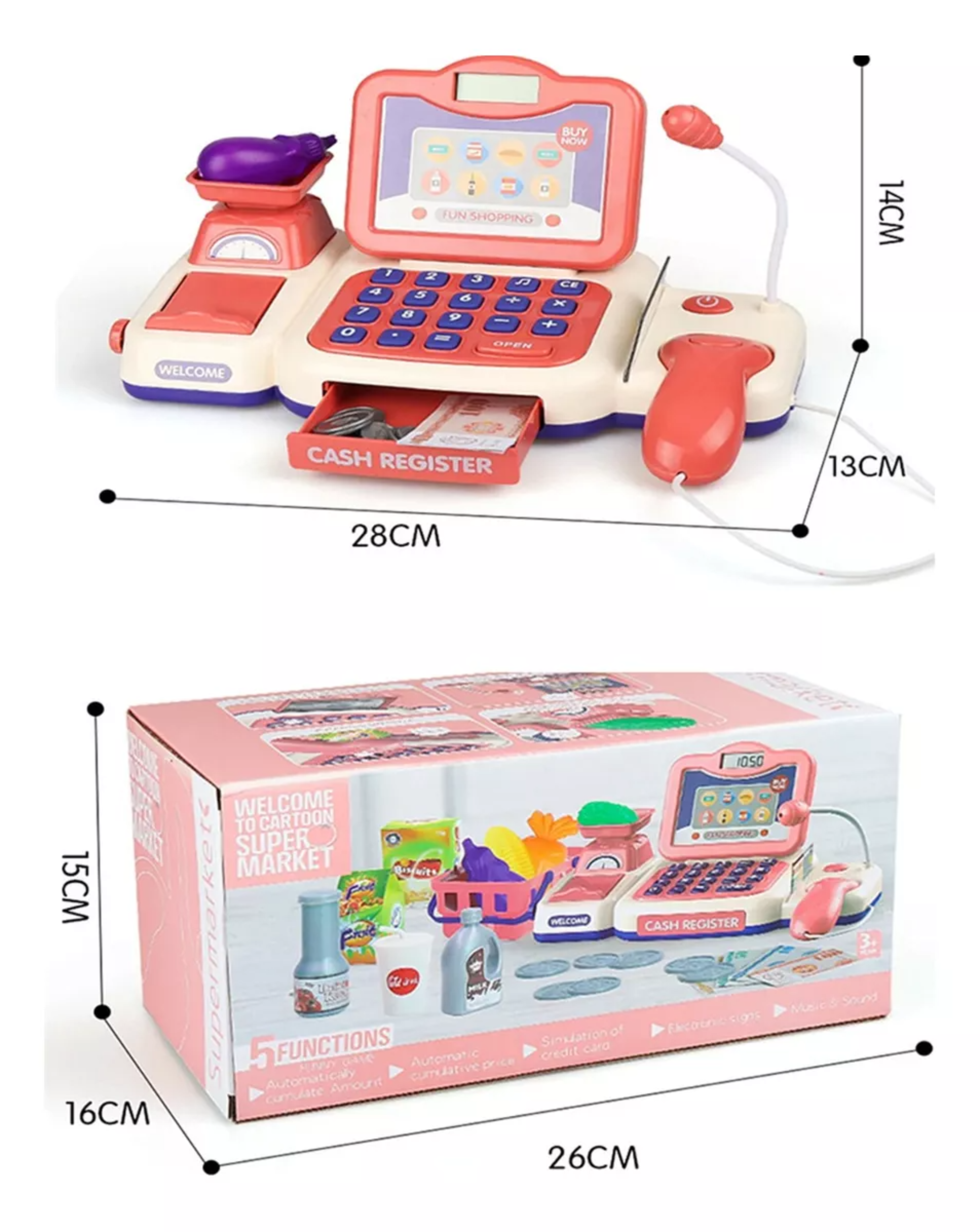 O F E R T A Cajas Registradoras Juguete Supermercado Juguete Niña Niño