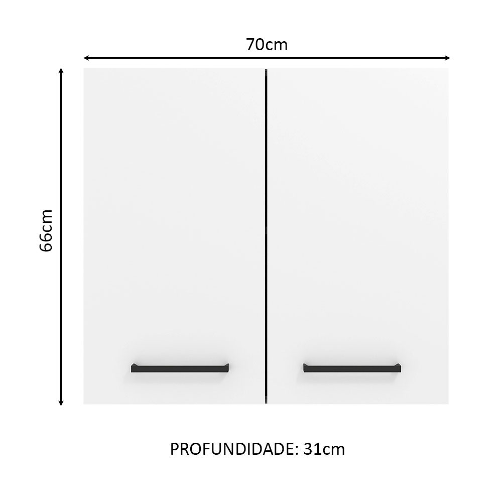 Alacena Gabinete Superior Cocina Madesa Agata 70cm BB