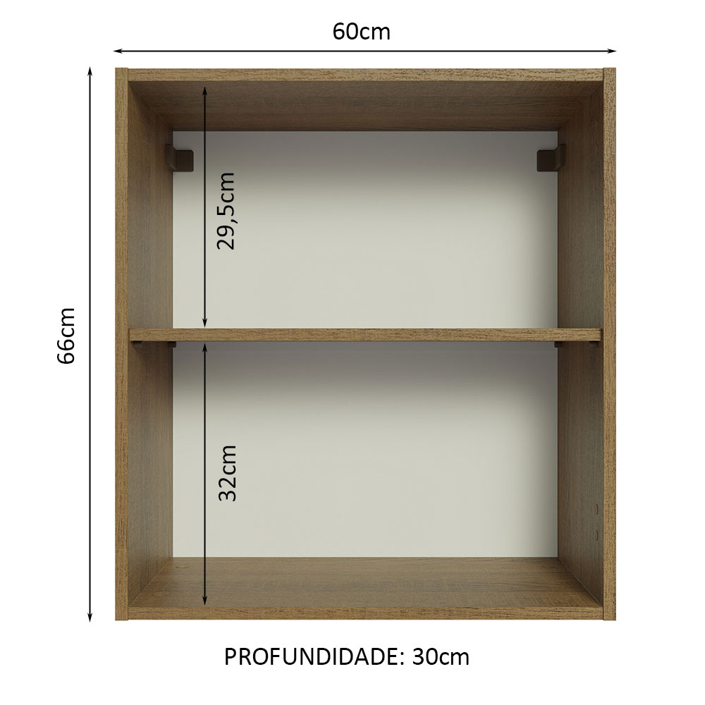 Alacena Gabinete Superior Cocina Madesa Emilly 60cm MM