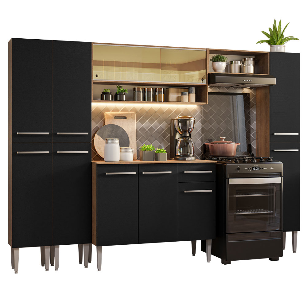 Cocina Integral Completa Modular Madesa Emilly 261cm MN 04
