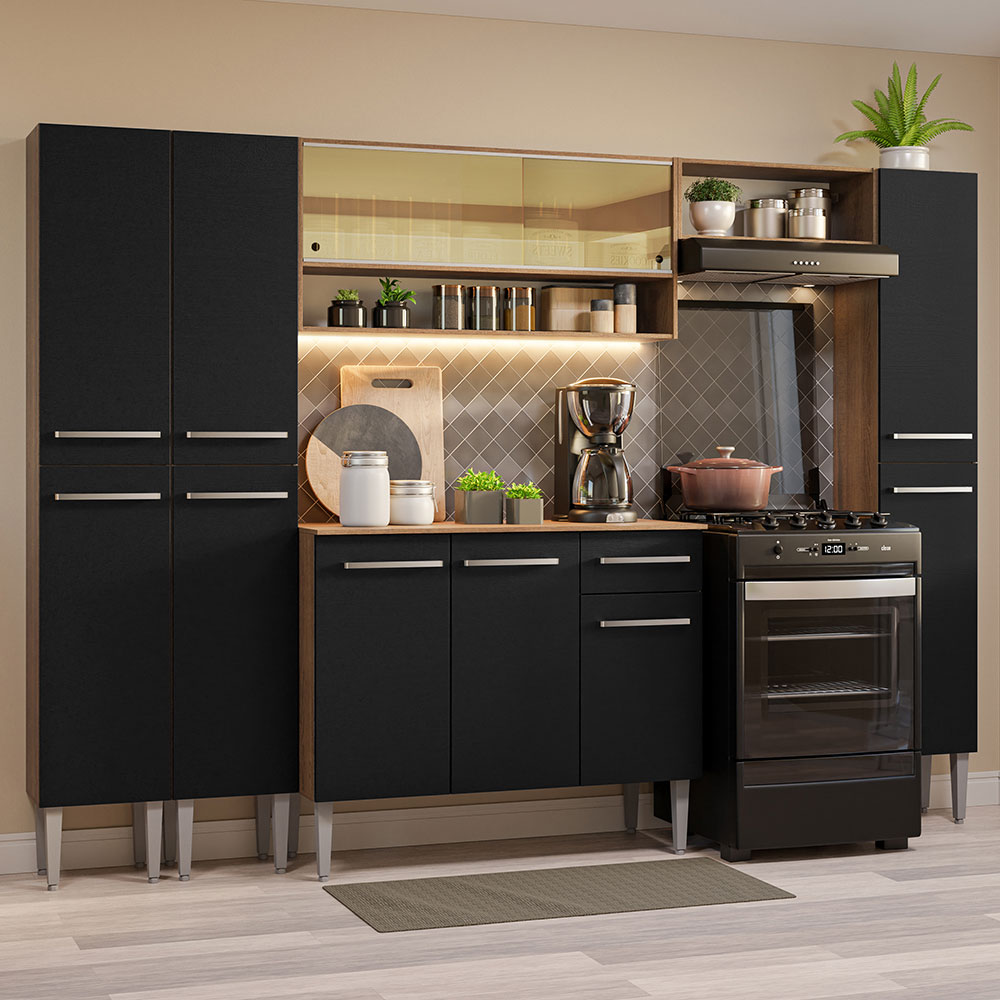 Cocina Integral Completa Modular Madesa Emilly 261cm MN 04
