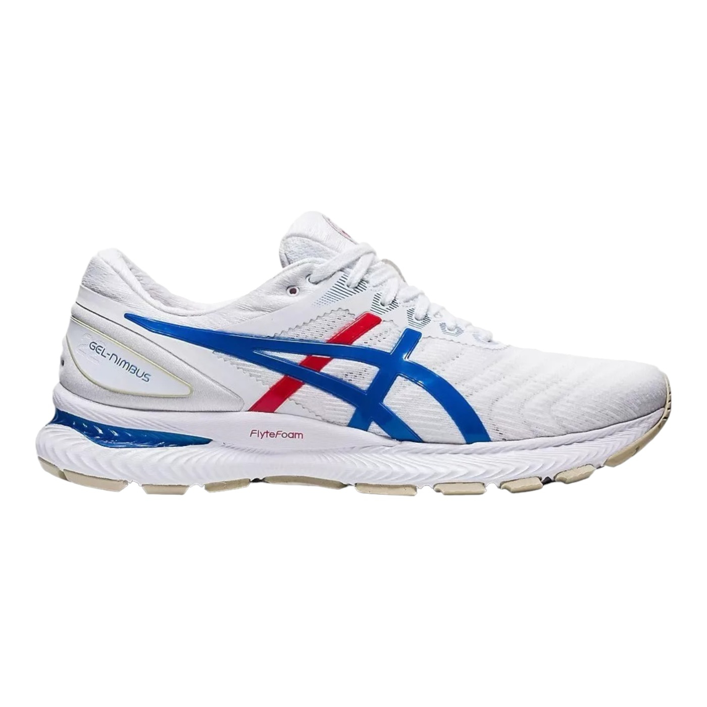TENIS ASICS MUJER BLANCO ASICS GEL NIMBUS 22 RETRO 1012A665100 1012A665100