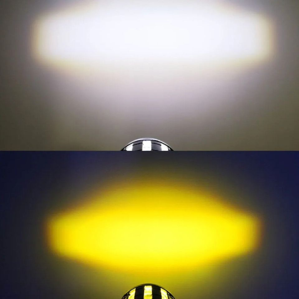 Faro auxiliar Mini luz moto camión blanco Ámbar lámpara foco antiniebla metálicos botón auto led