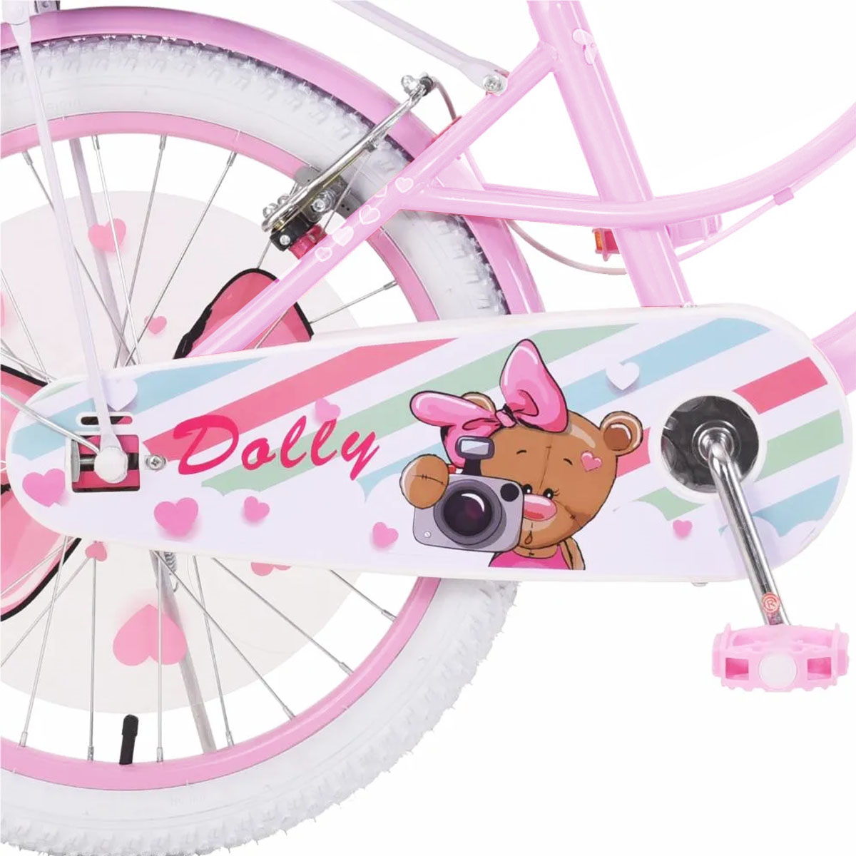 Bicicleta Para Niños R20 Bimex Dolly Blanco
