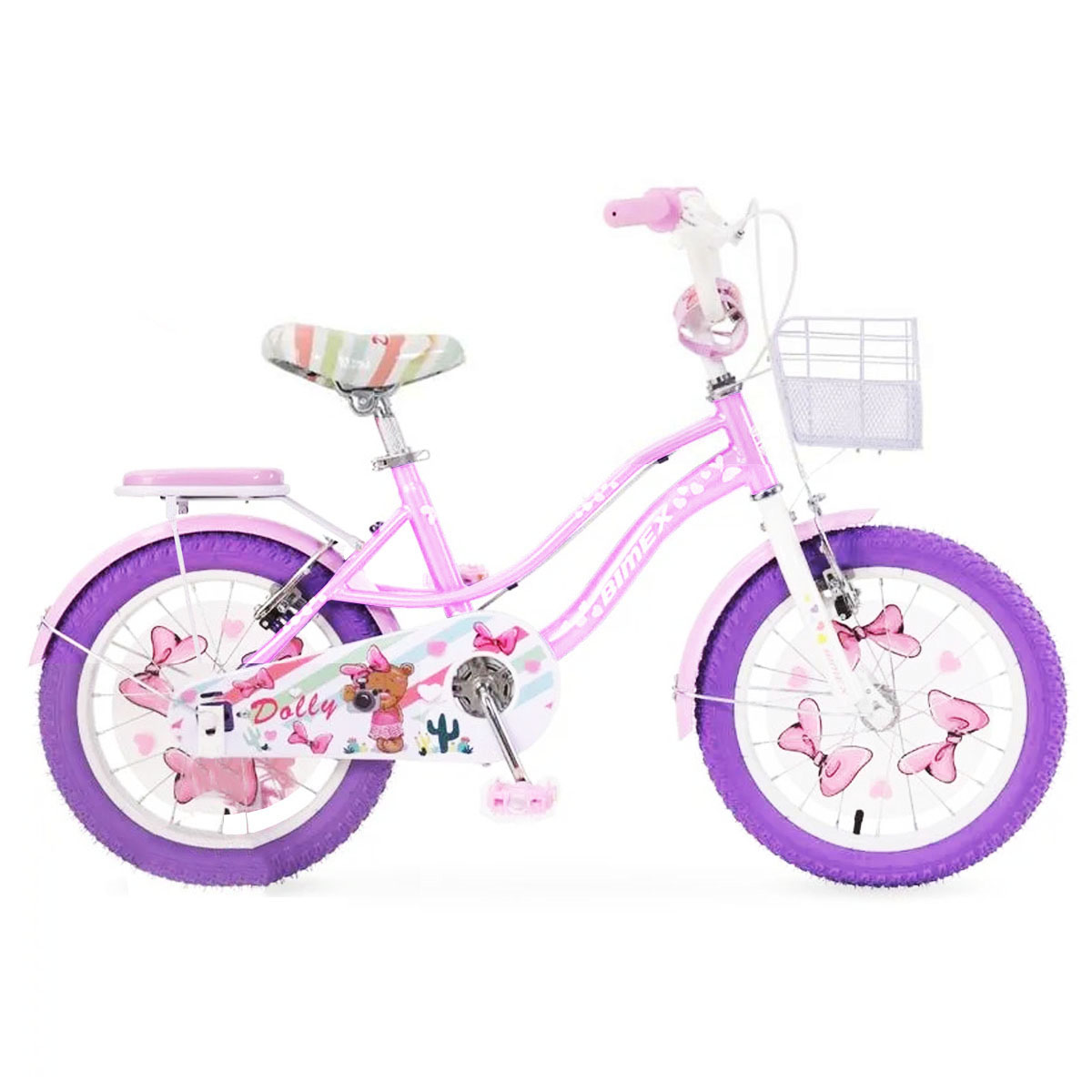 Bicicleta Para Niños R20 Bimex Dolly Blanco