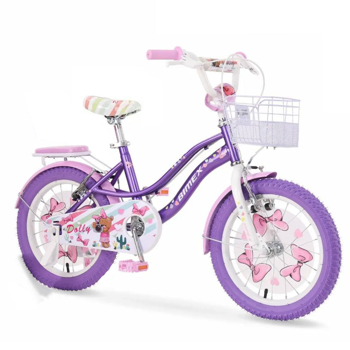 Bicicleta Para Niños R20 Bimex Dolly Morado