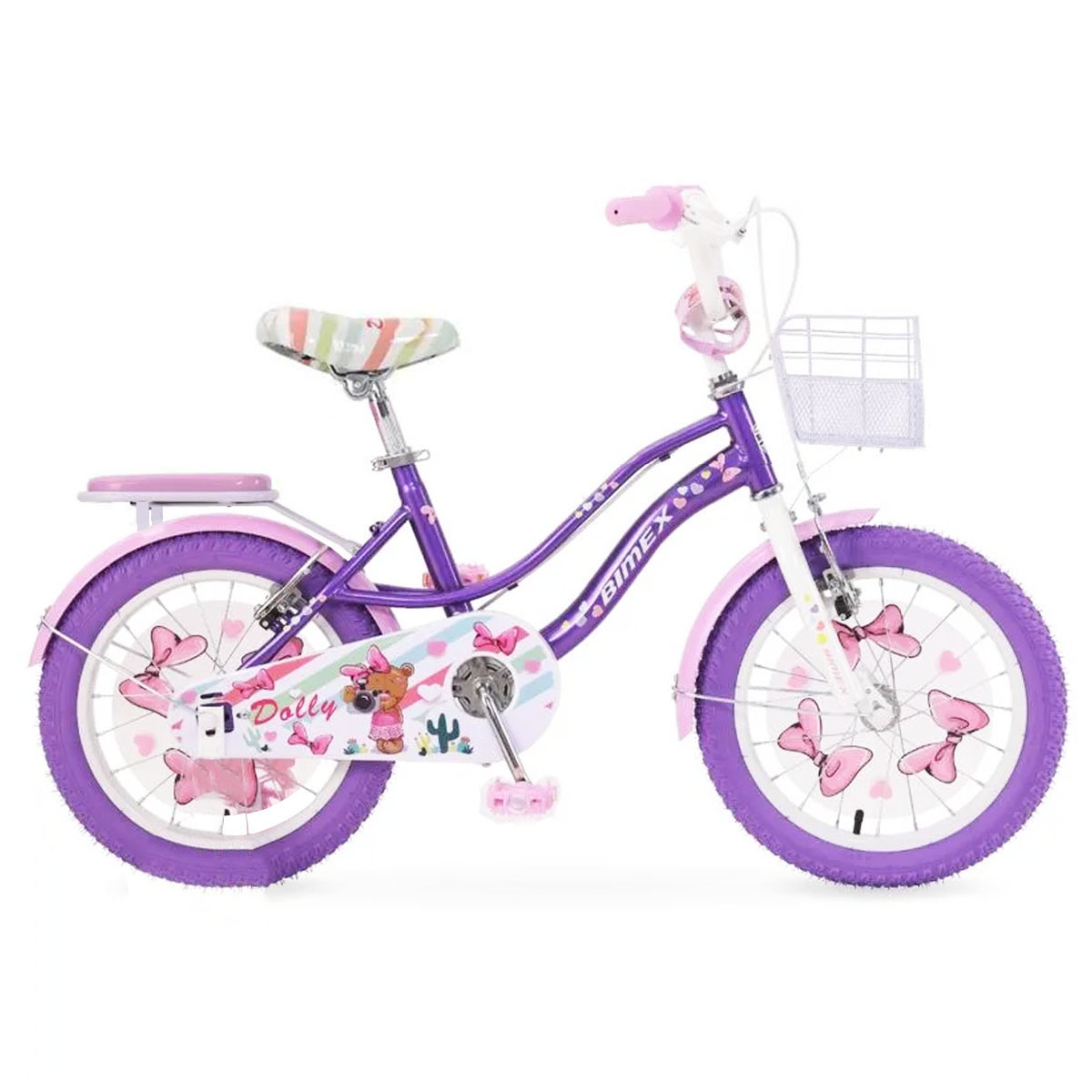 Bicicleta Para Niños R20 Bimex Dolly Morado