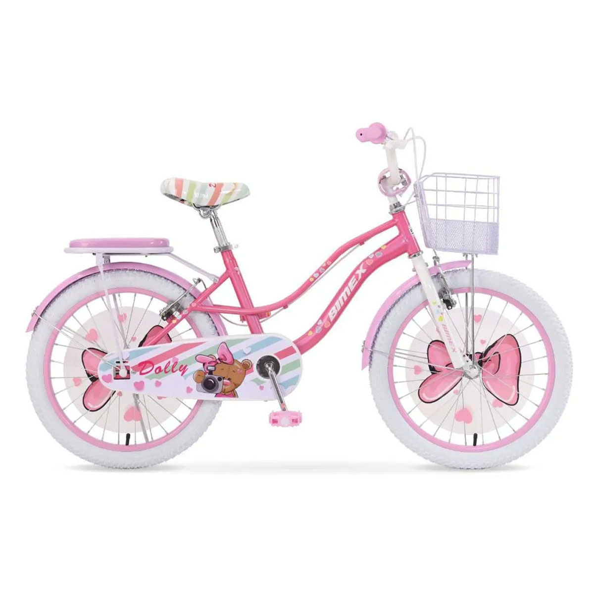 Bicicleta Para Niños R20 Bimex Dolly Rosa