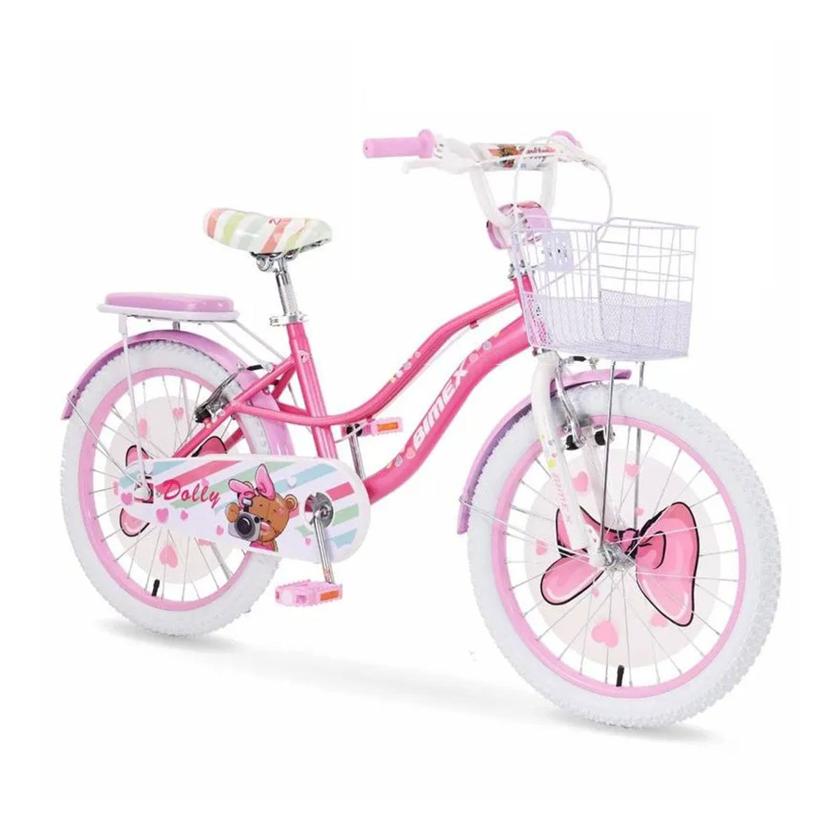 Bicicleta Para Niños R20 Bimex Dolly Rosa