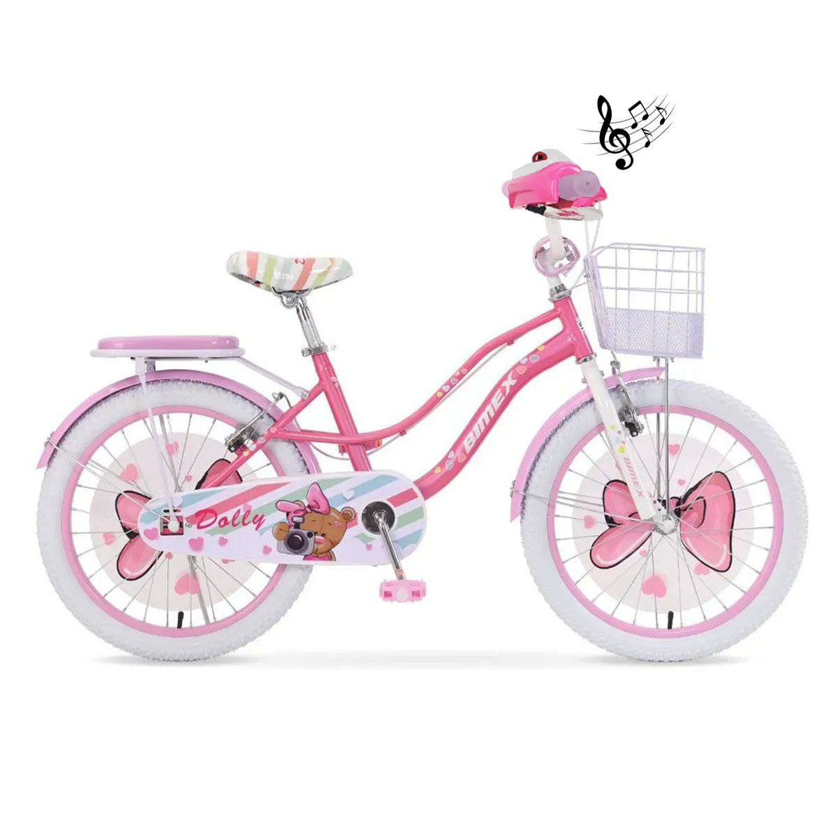Bicicleta Para Niños R20 Bimex Dolly Pro Rosa