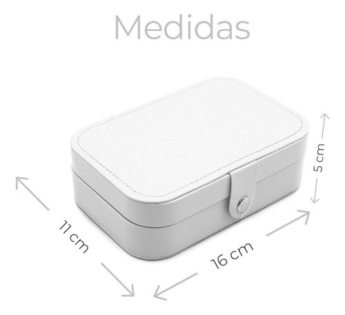 Joyero Organizador de Joyas Color Blanco