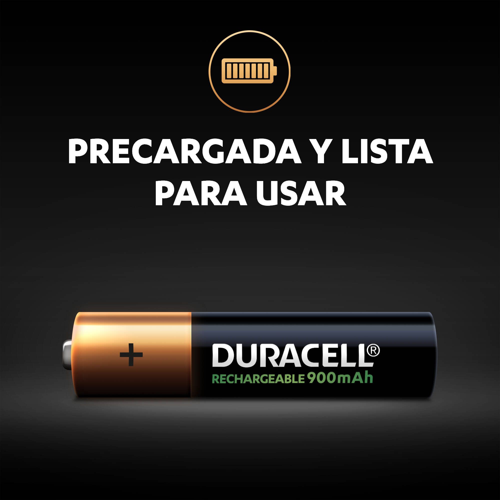 Pack 6 Pilas AAA Recargables Duracell 900mah 1.2v Triple A