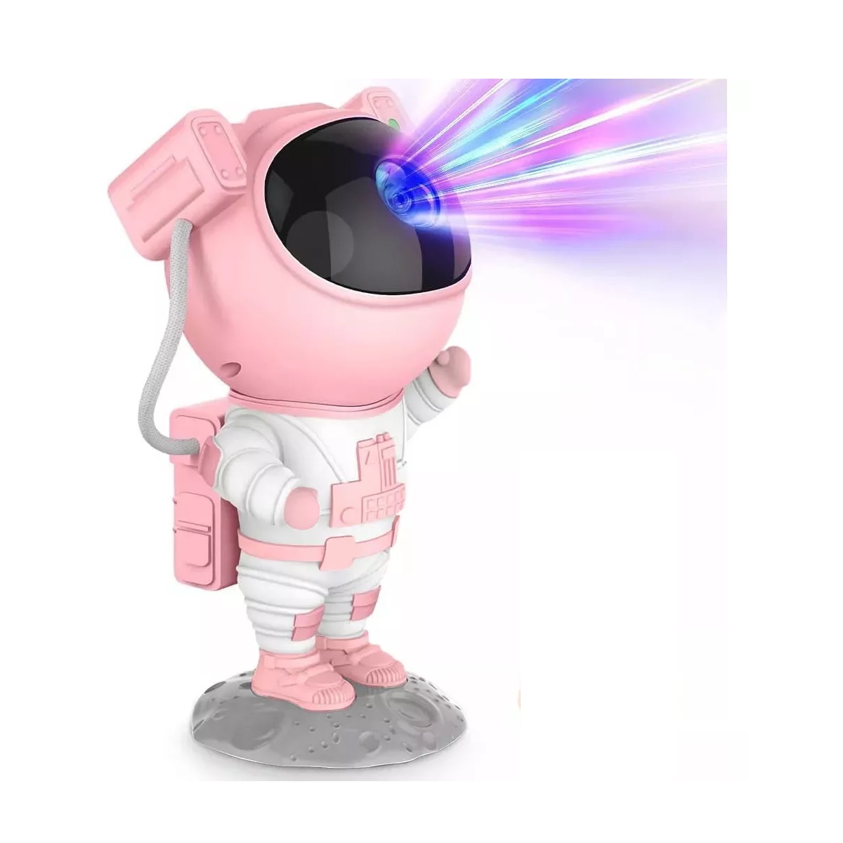 Astronauta Cielo Galaxia Estrellas Proyector Luz De Noche Rosa