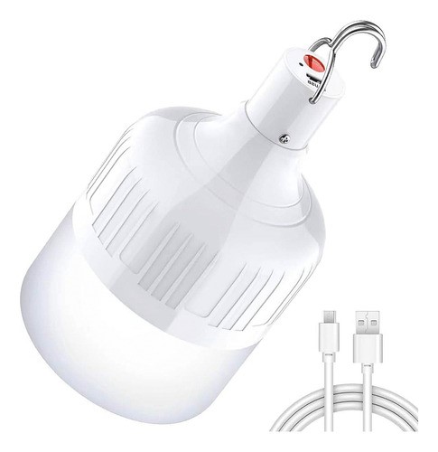 Foco Grande Recargable 200w De Excelente Potencia 6-8 Horas BLANCO