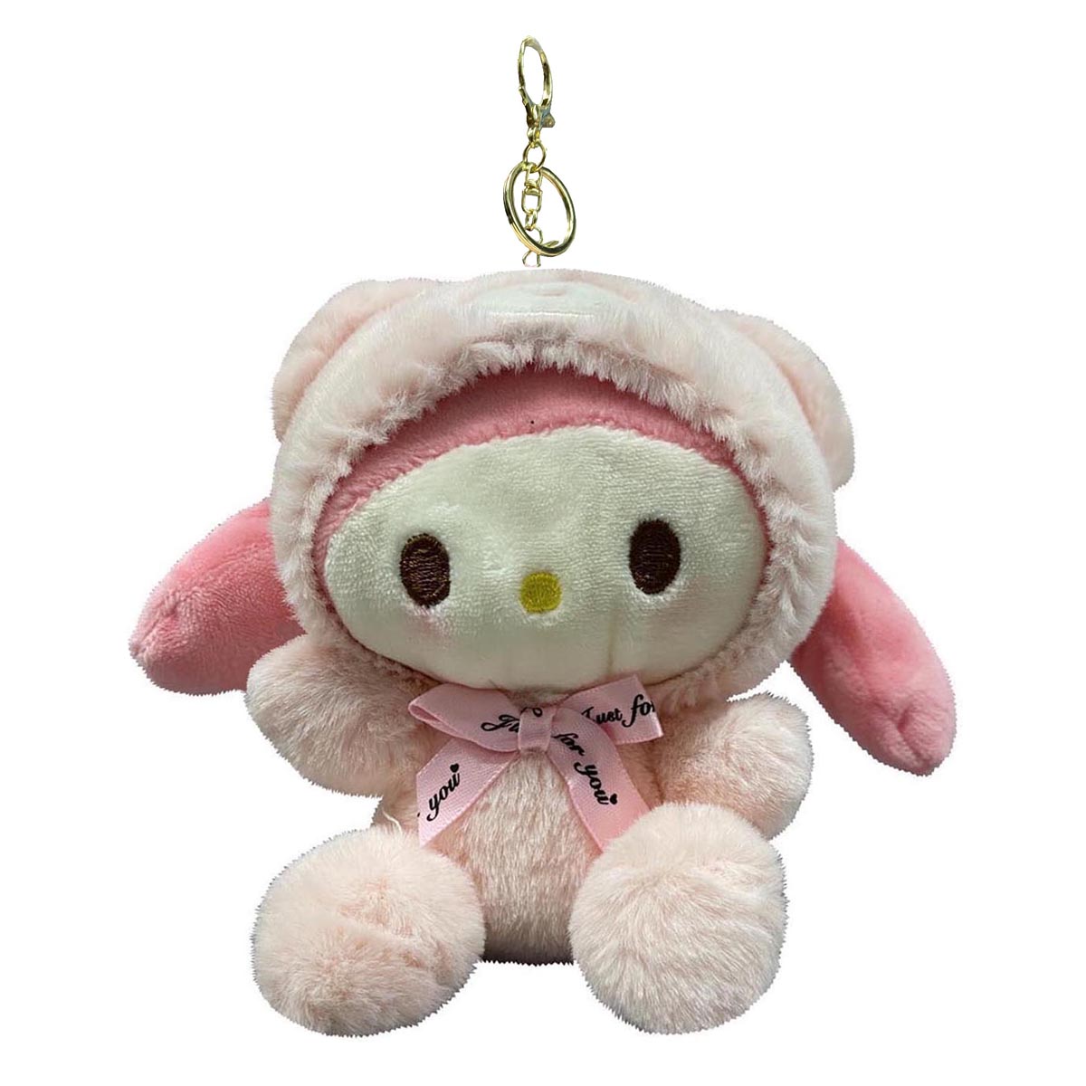 Llavero De Peluche Generico Hello Kitty Rosa 10 cm