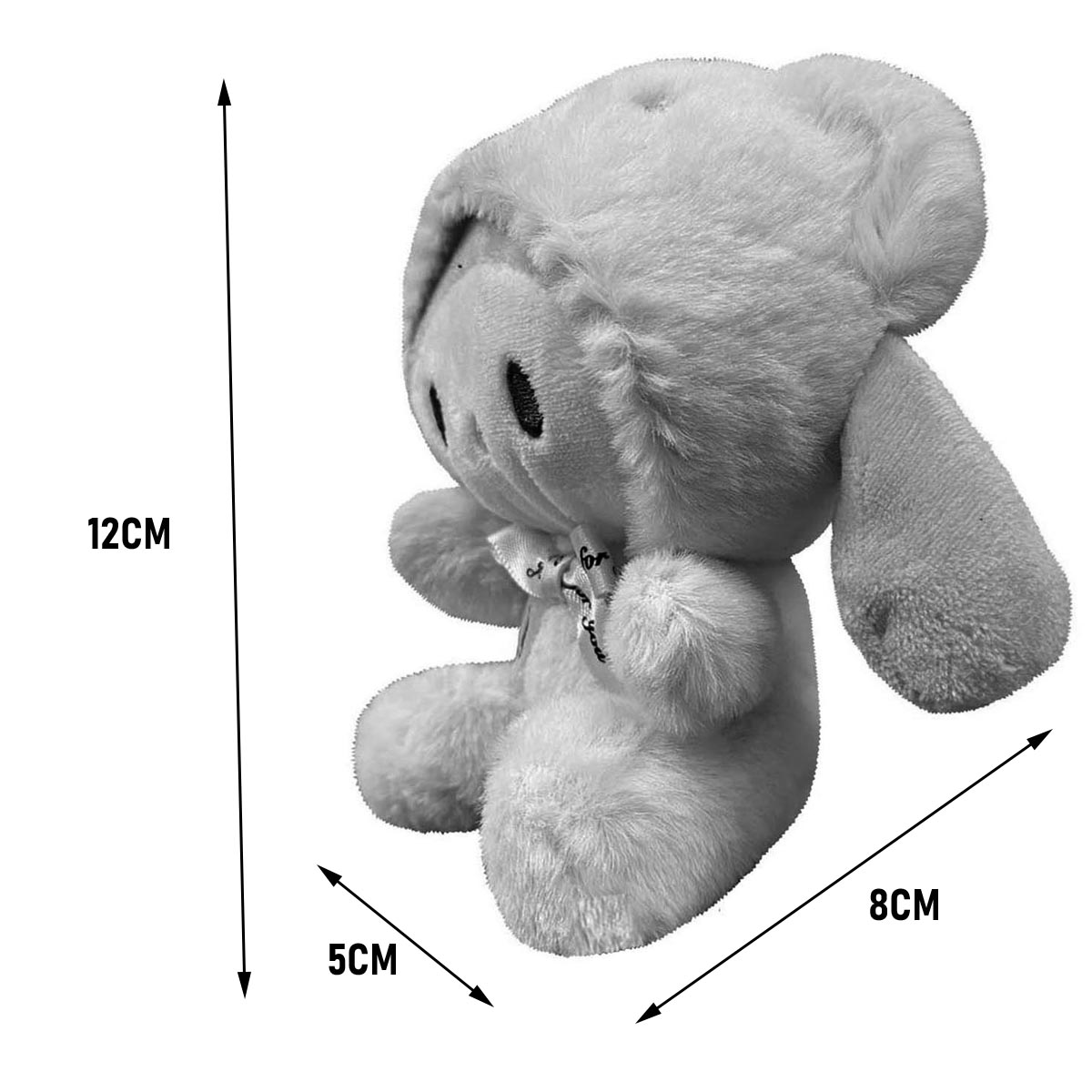 Llavero De Peluche Generico Hello Kitty Rosa 10 cm