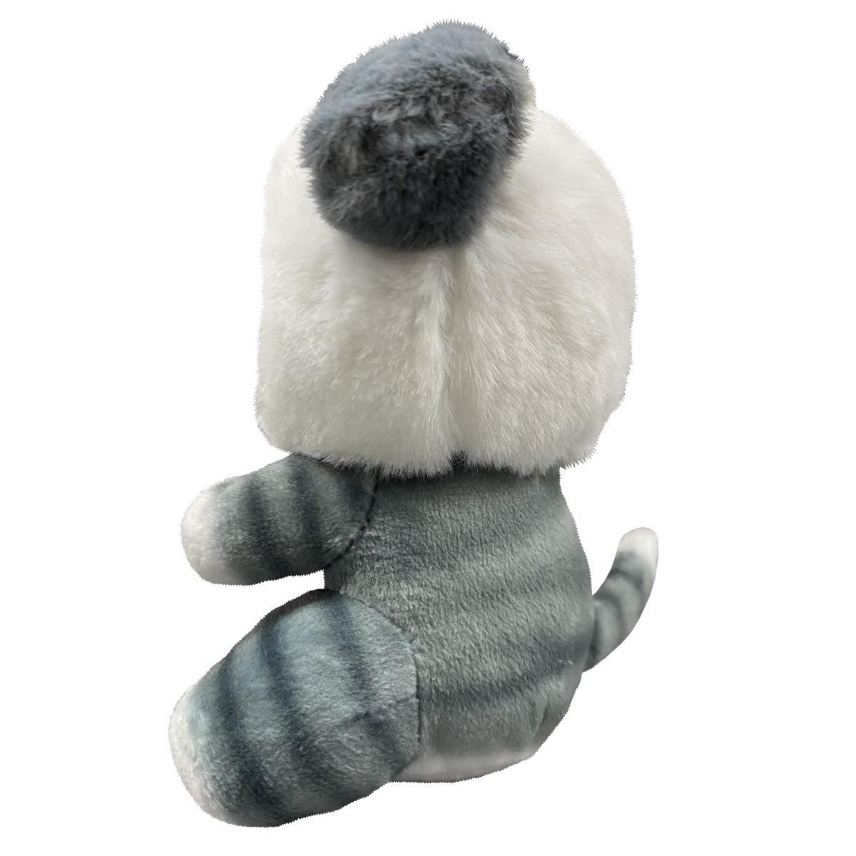 Llavero Peluche Generico Gato Con Disfraz De Koala Gris 11 cm