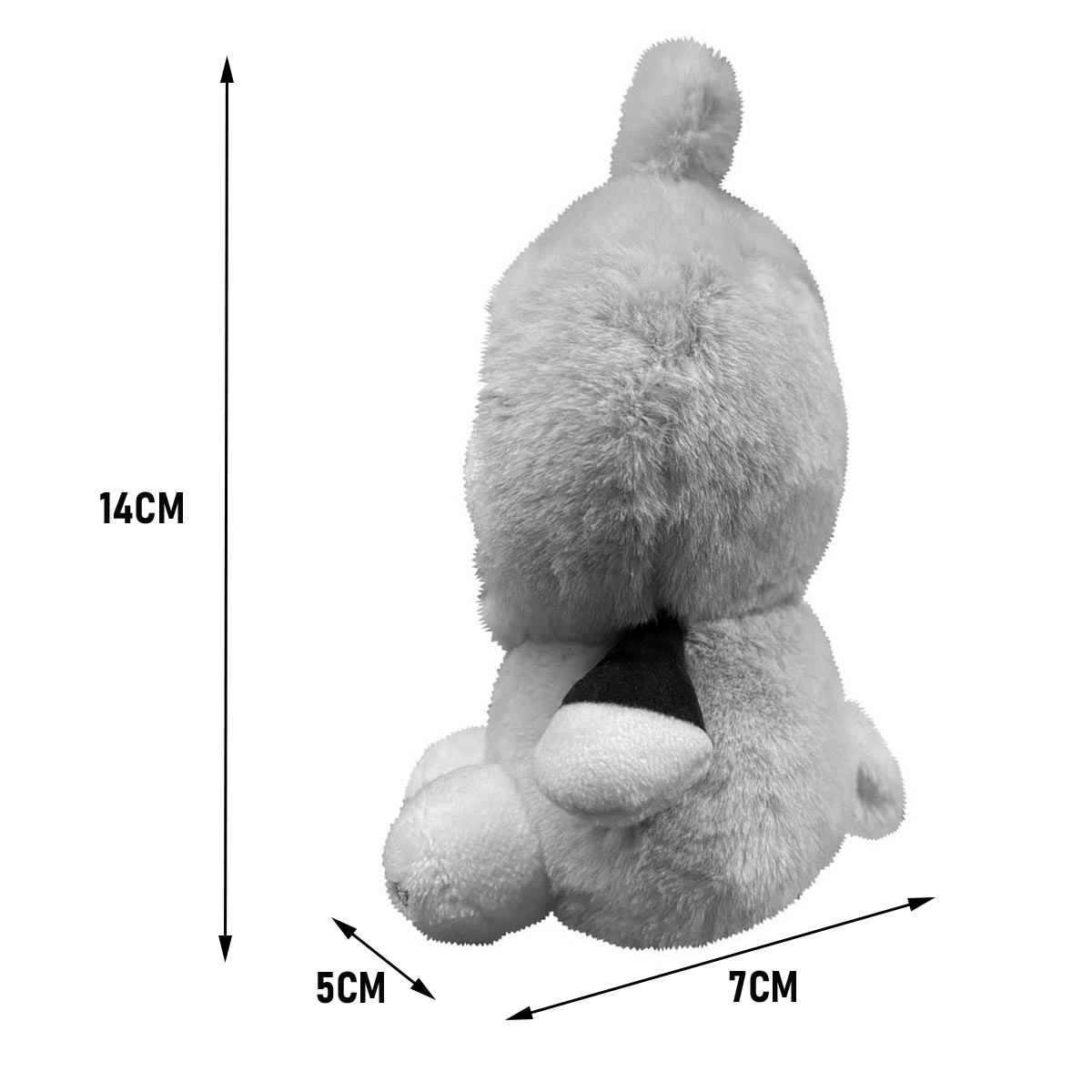 Llavero Peluche Generico Gato Lucifer Con Disfraz De Rana Verde 10 cm