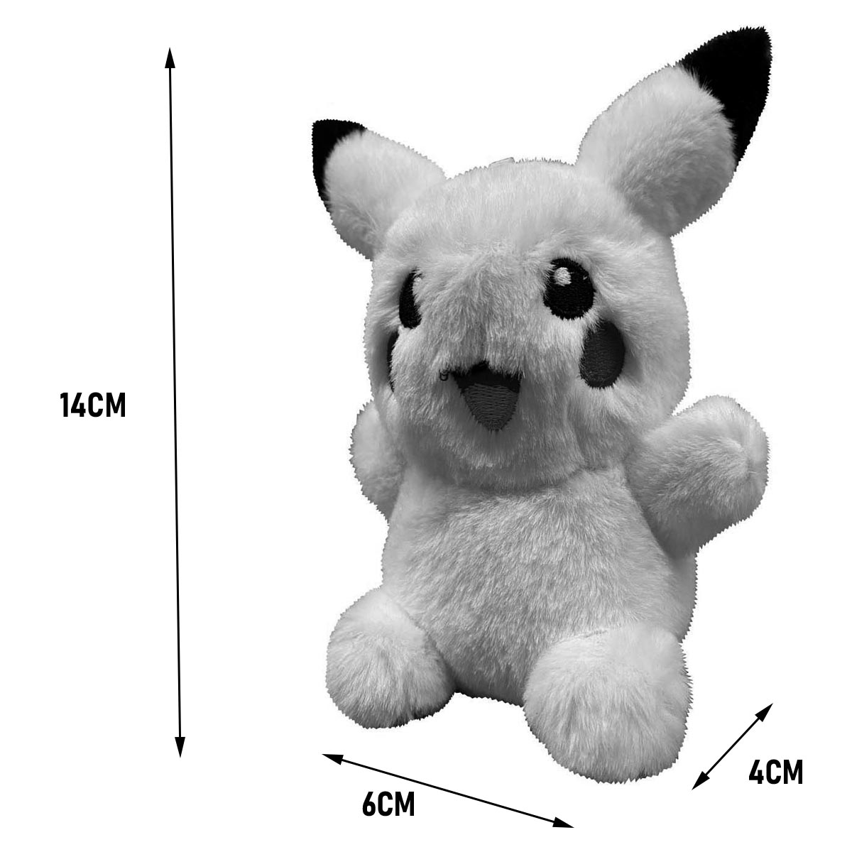 Llavero Peluche Generico Pikachu Amarillo 10 cm