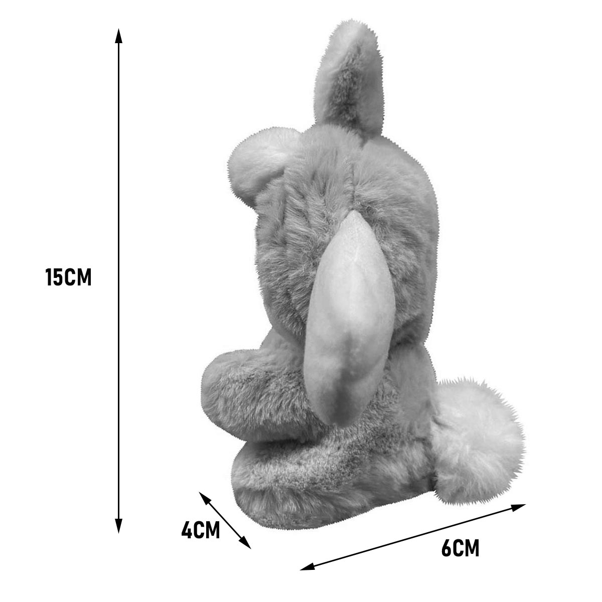 Llavero Peluche Generico Cinnamoroll Con Traje De Conejo Azul 10 cm