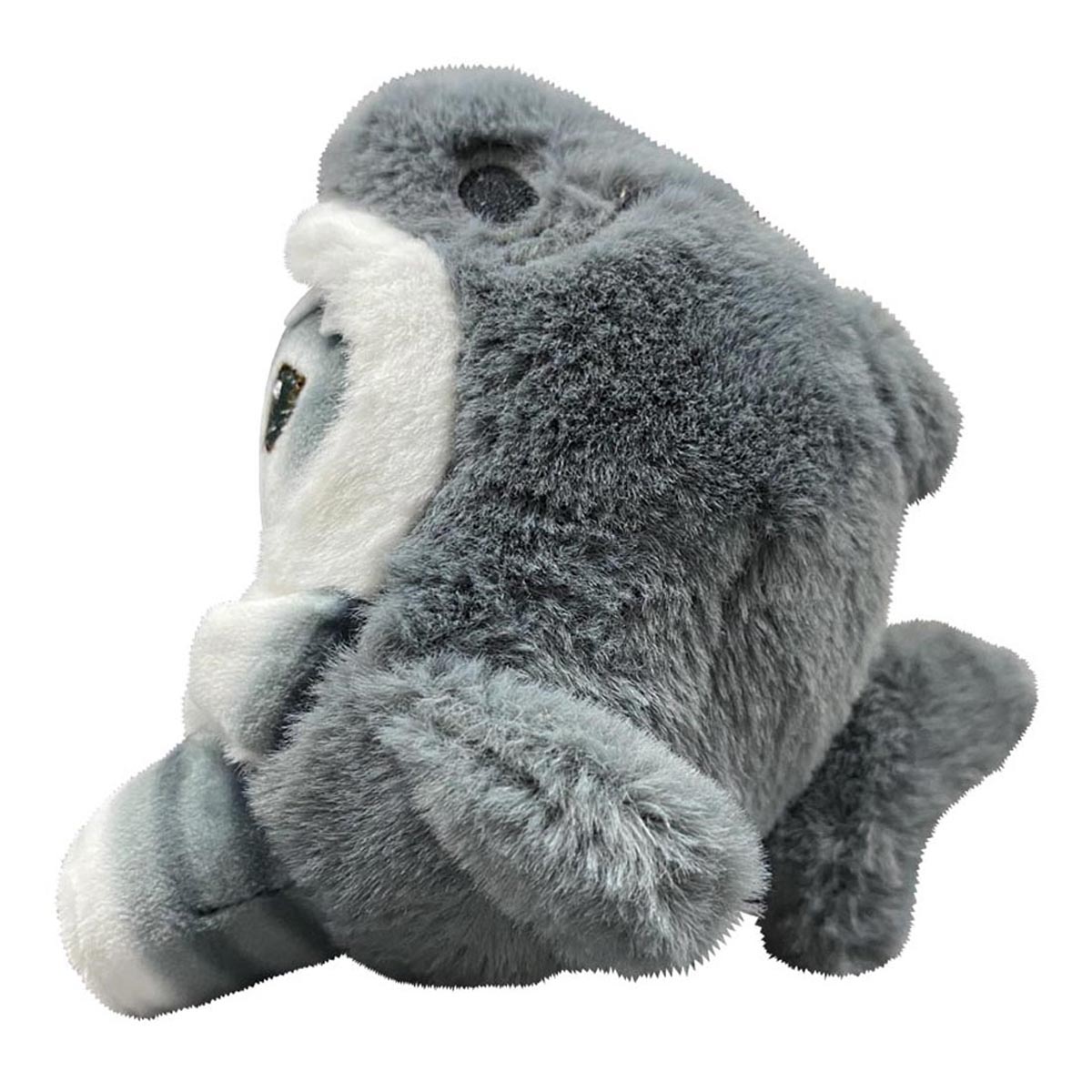 Llavero Peluche Generico De Gato Con Traje De Tiburon Con Gris 10 cm