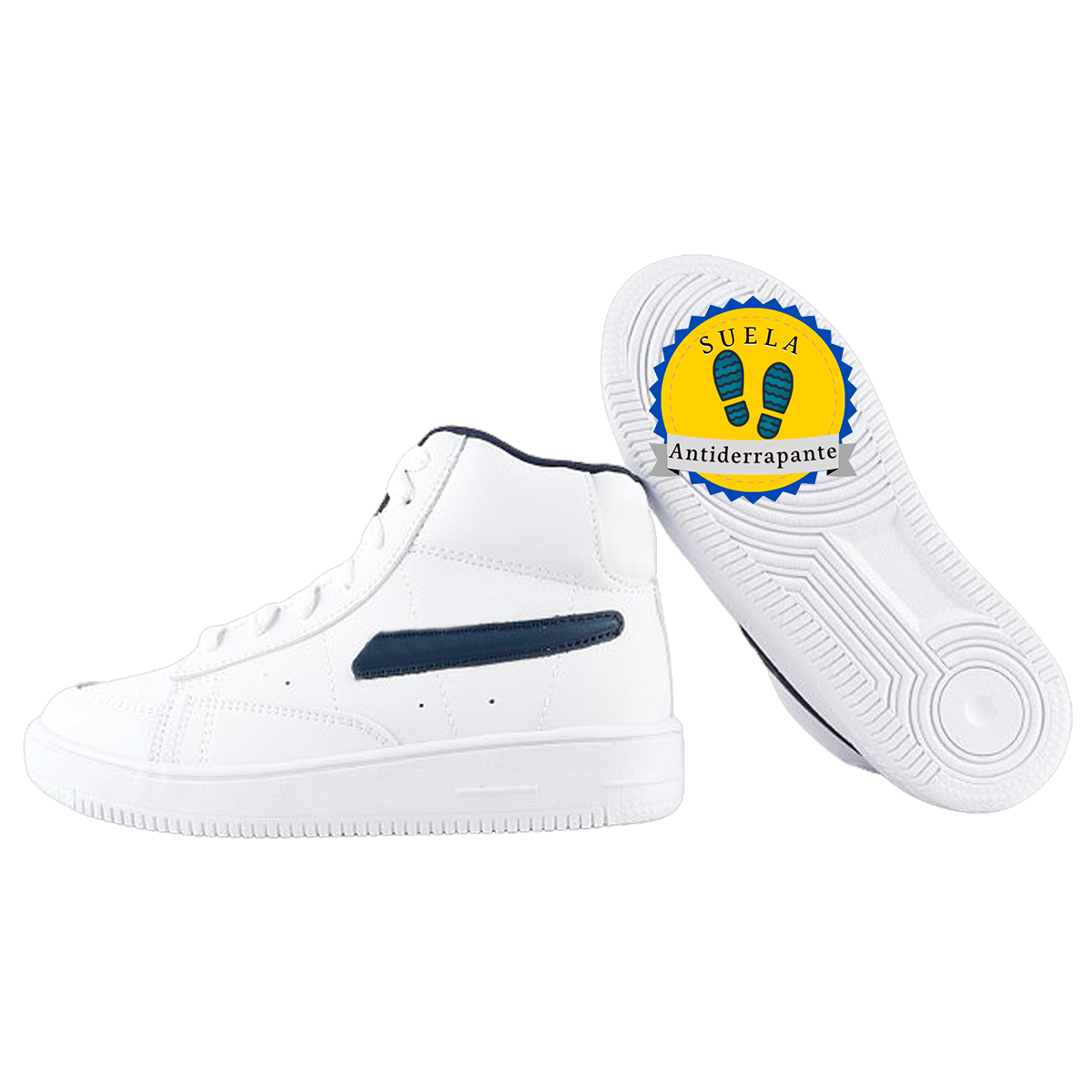 Tenis Niño Escolar 100% Piel Arco Ortopédico Cómodo 512-bm