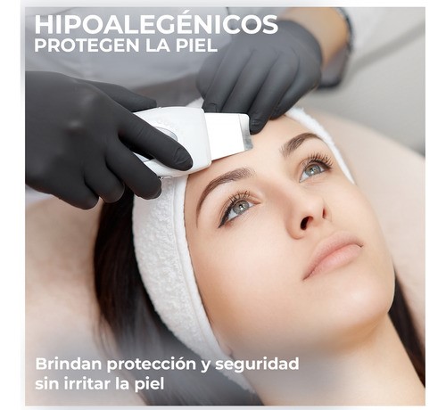 Guantes De Nitrilo Vinil Libre De Latex Sin Polvo Negro 