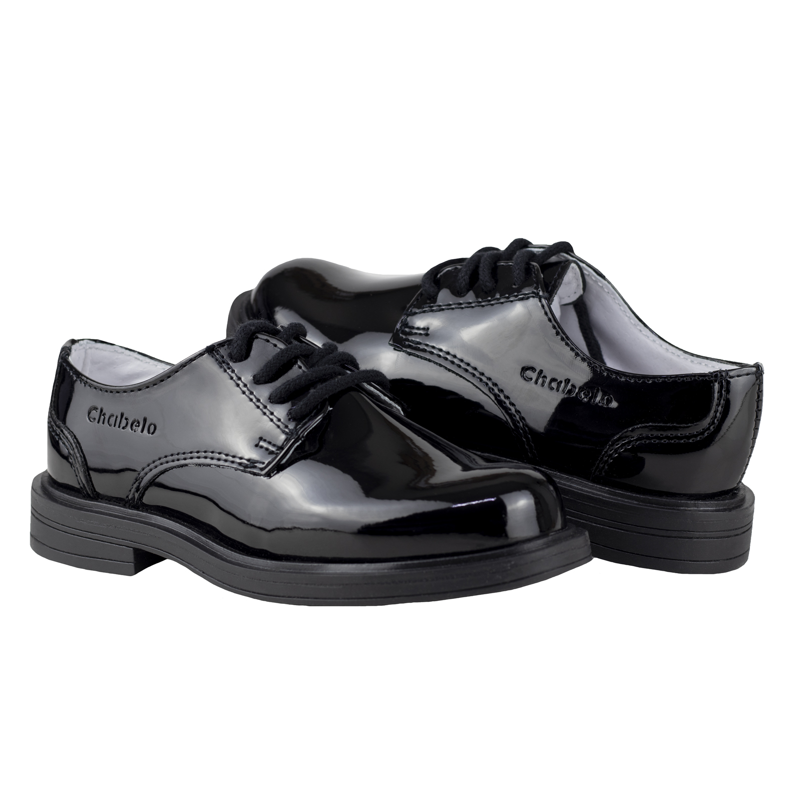 Zapatos De Charol Niños Chabelo Escolar Negro C299-a 22-26
