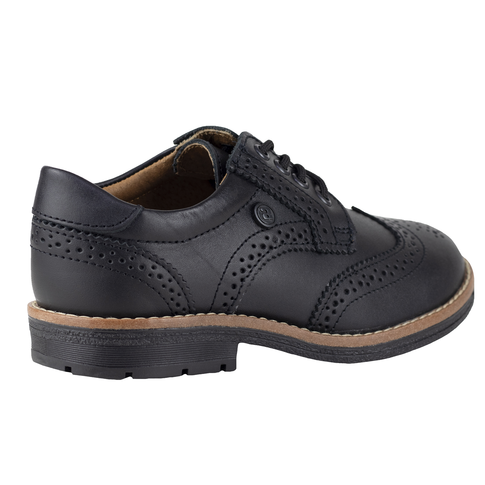 Zapatos Bostonianos Derby Escolar Para Niño Audaz 433702-a Negro 22-25
