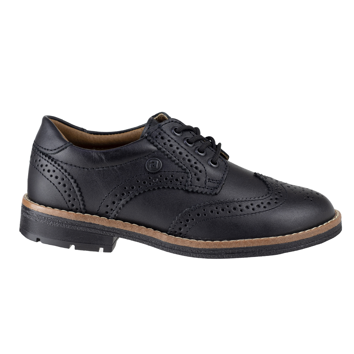 Zapatos Bostonianos Derby Escolar Para Niño Audaz 433702-a Negro 22-25