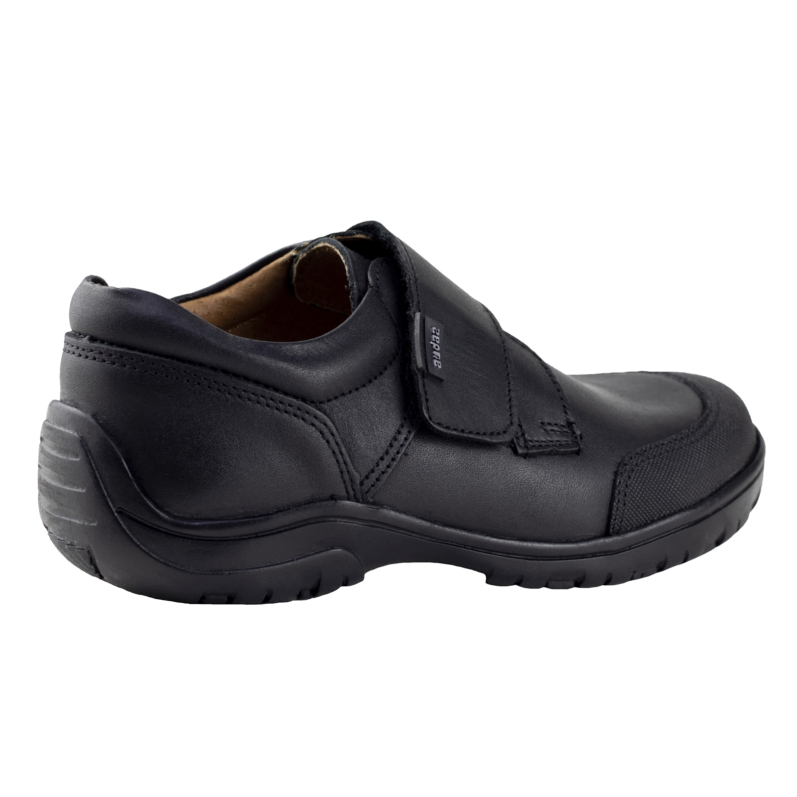 Zapato Tipo Derby Escolar Juvenil Audaz Velcro 80606-a Negro