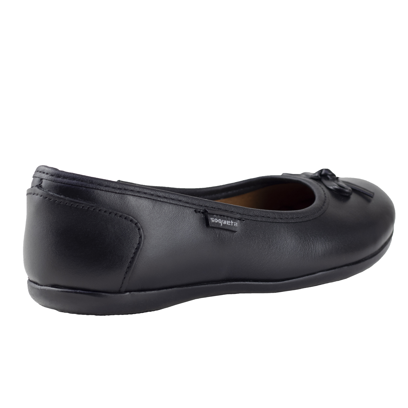 Ballerina Escolar Niñas Coqueta 31117-a Piel Negro Confort
