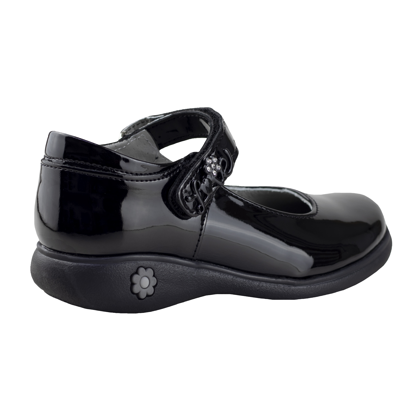 Zapato Escolar Juvenil Charol Karsten 18801-5a Negro 22-26