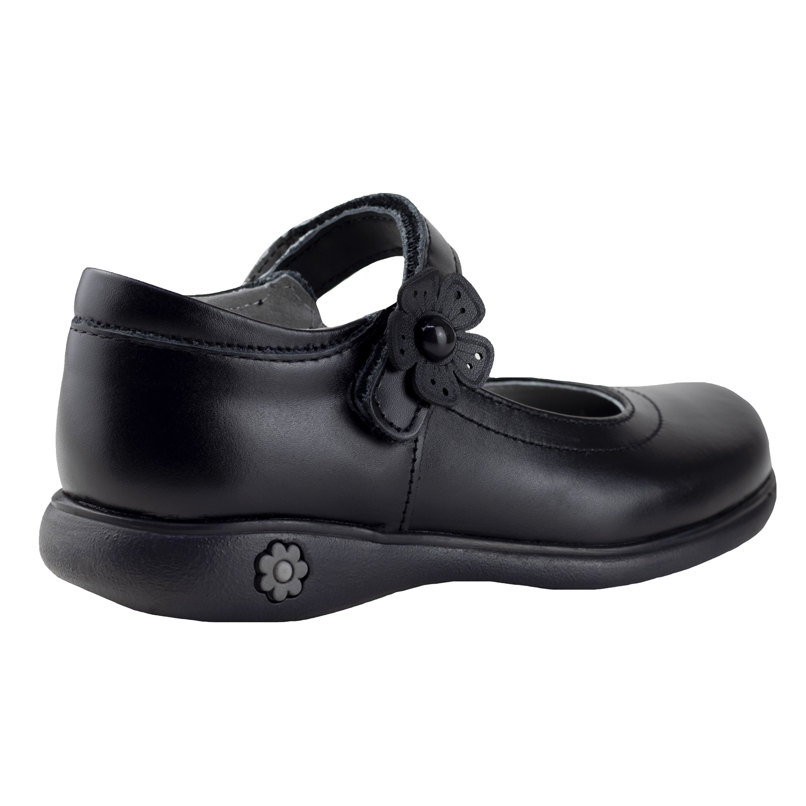 Zapato De Piel Escolar Juvenil Karsten 18801-3a Negro 22-26