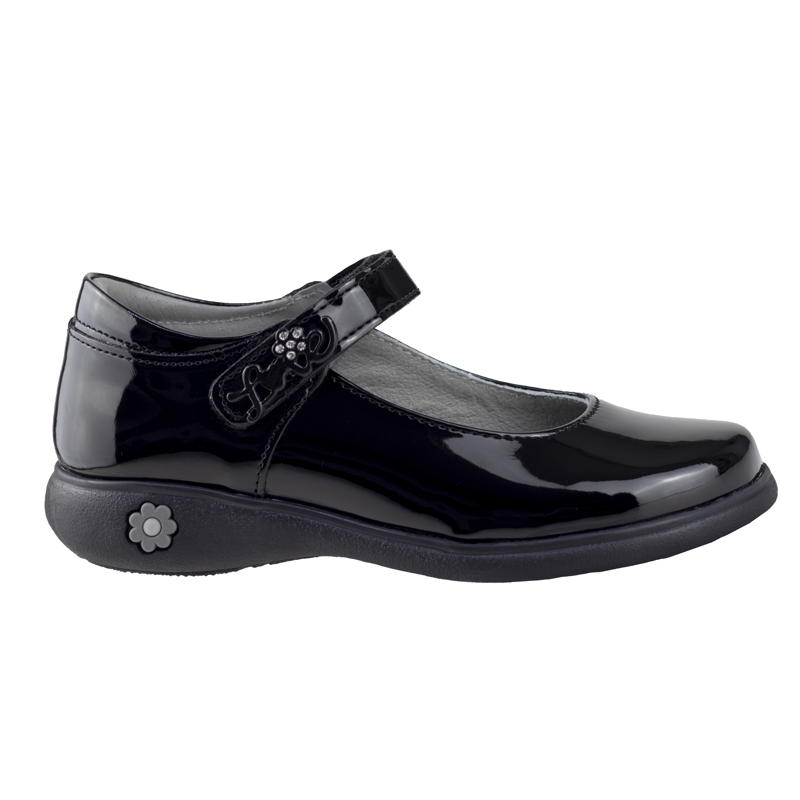 Zapato Escolar Juvenil Charol Karsten 18801-5a Negro 22-26