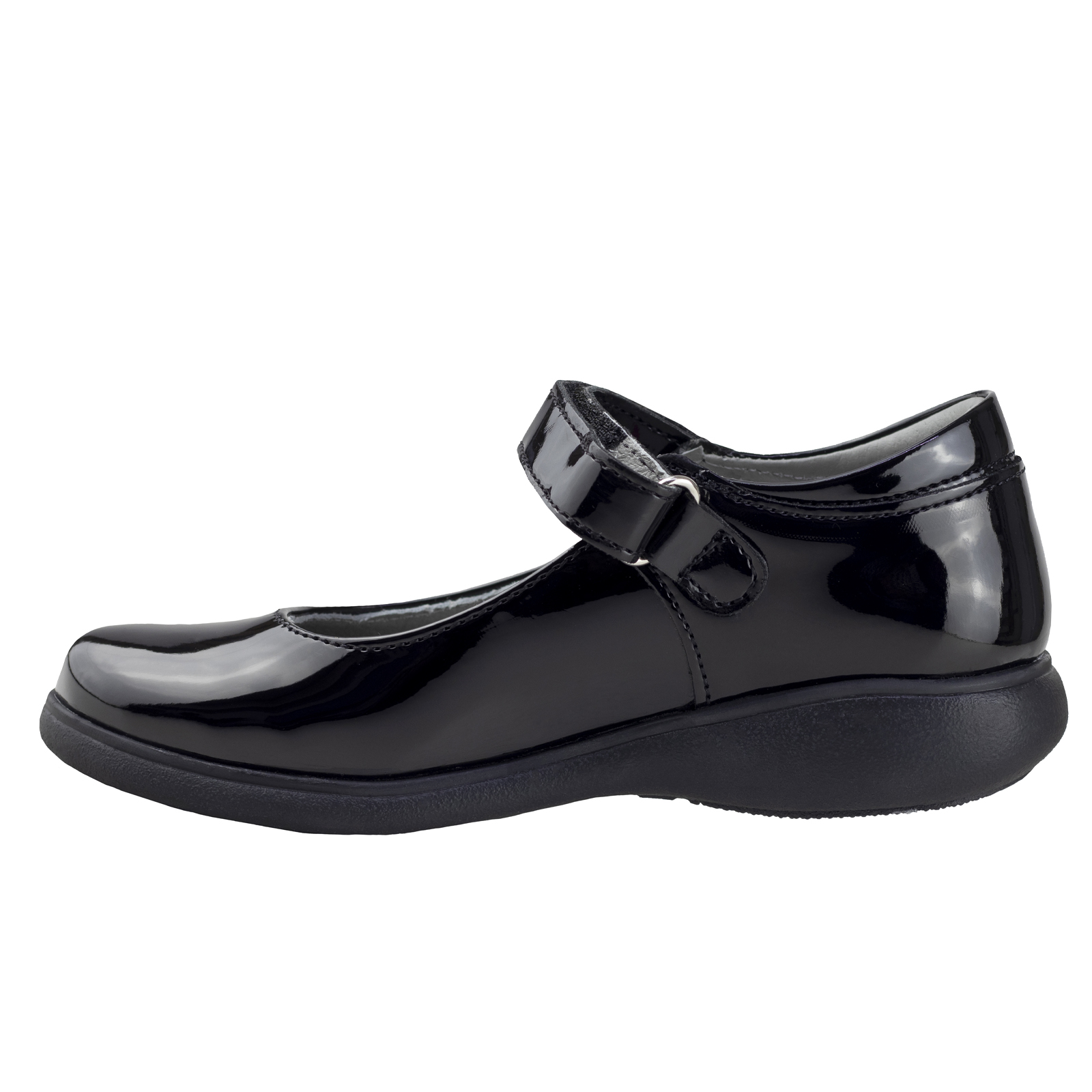 Zapato Escolar Juvenil Charol Karsten 18801-5a Negro 22-26