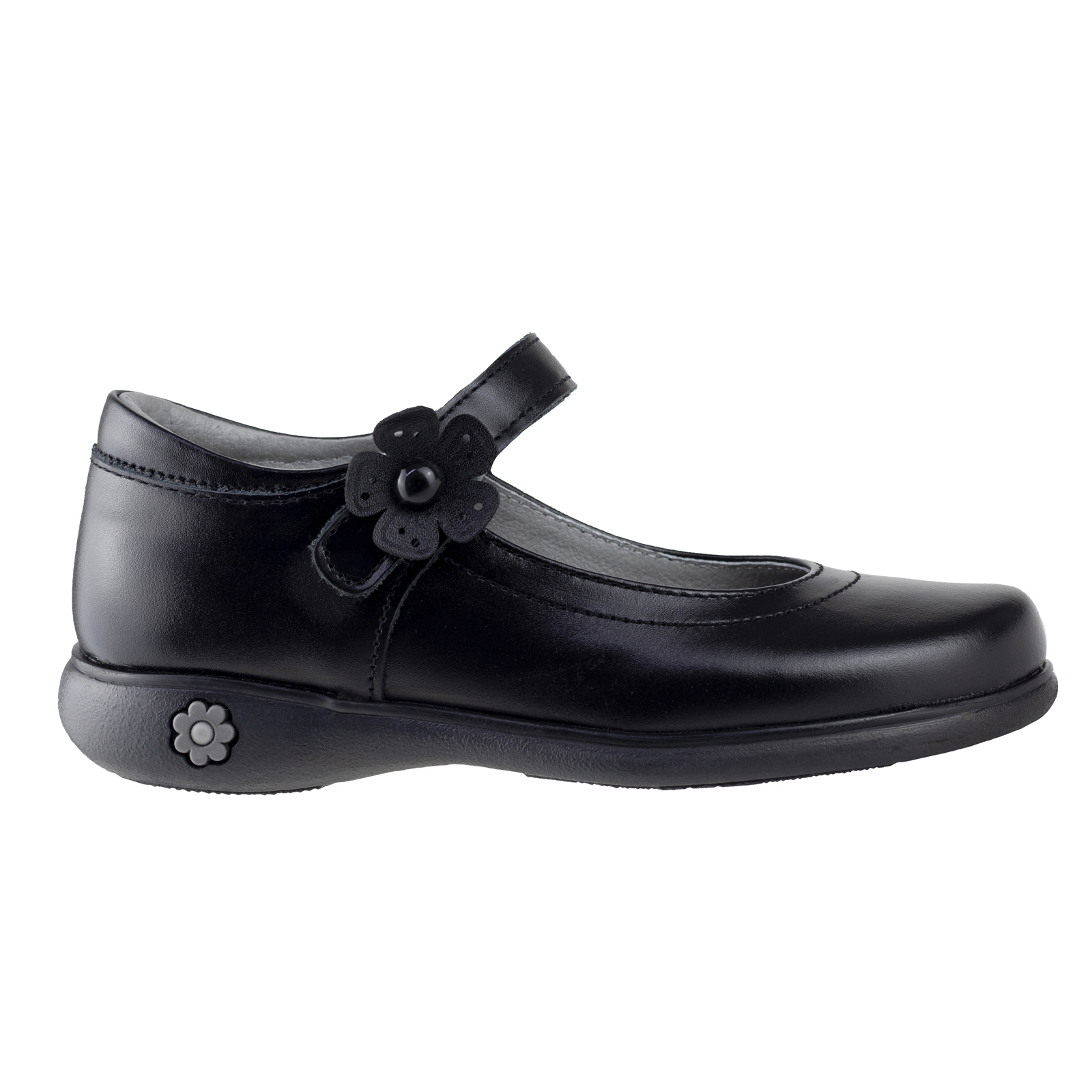 Zapato De Piel Escolar Juvenil Karsten 18801-3a Negro 22-26