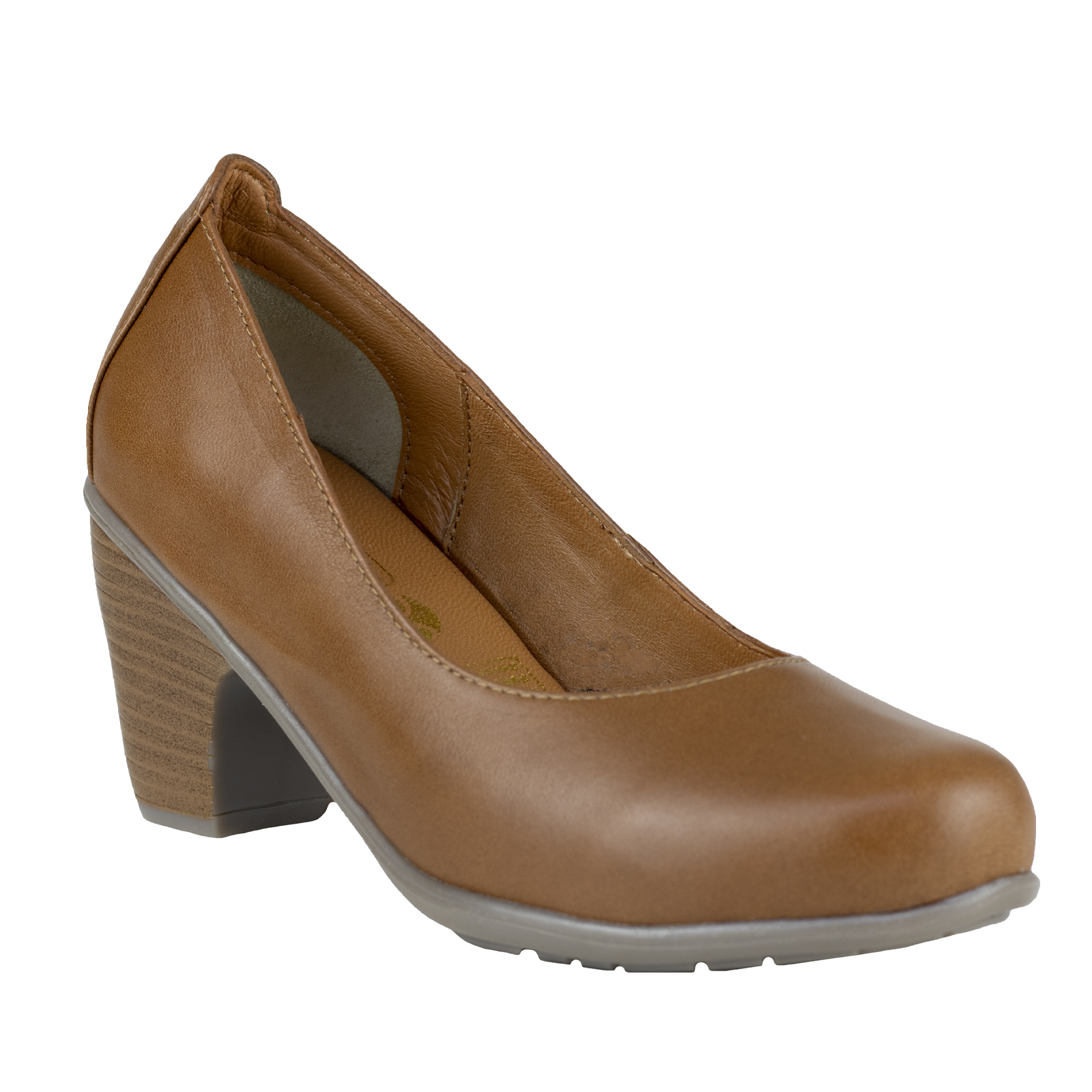 Zapatos De Tacon Semivestir Mujer Gonzer Piel Bovina Premium Pamela Miel