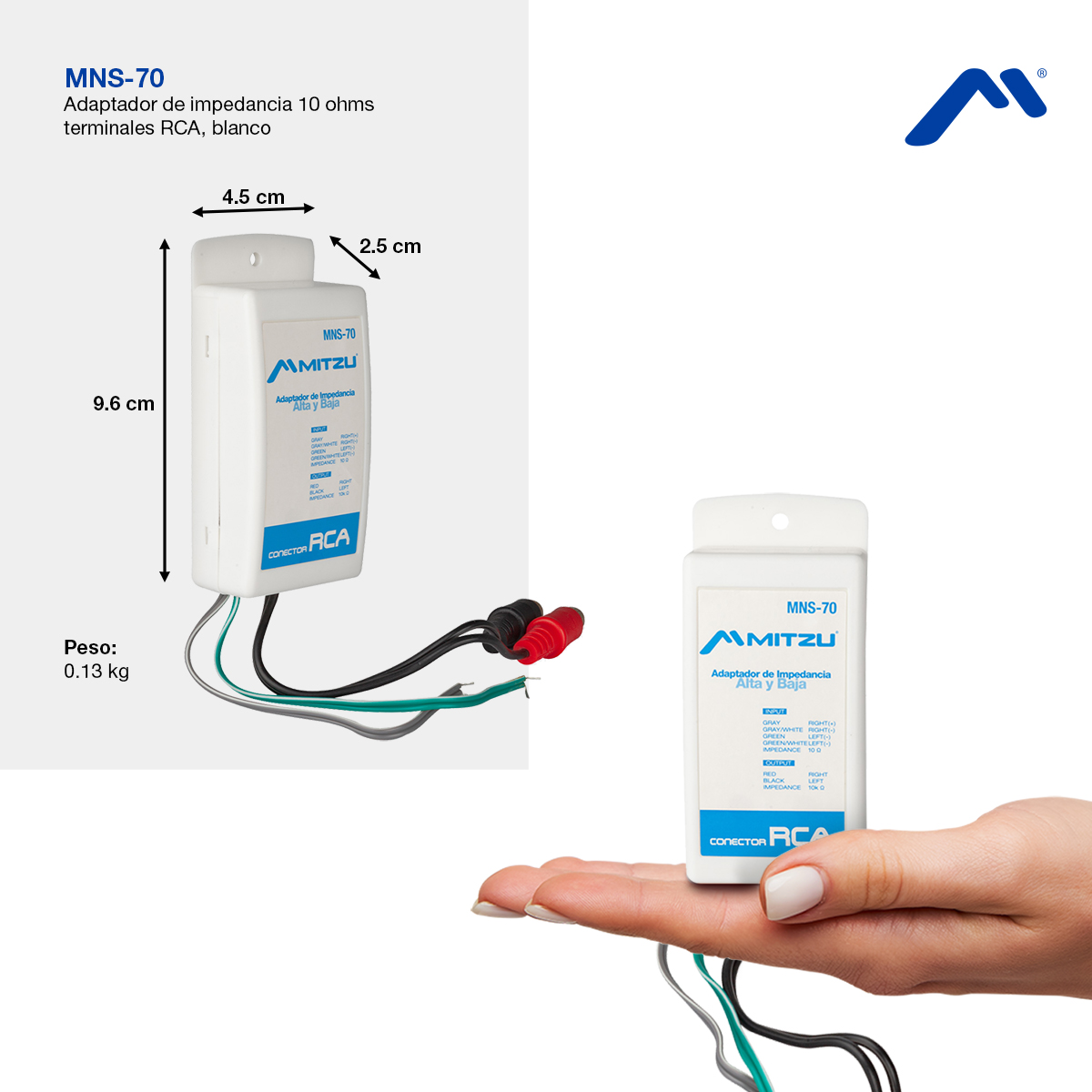 Adaptador De Impedancia Mitzu Mns-70