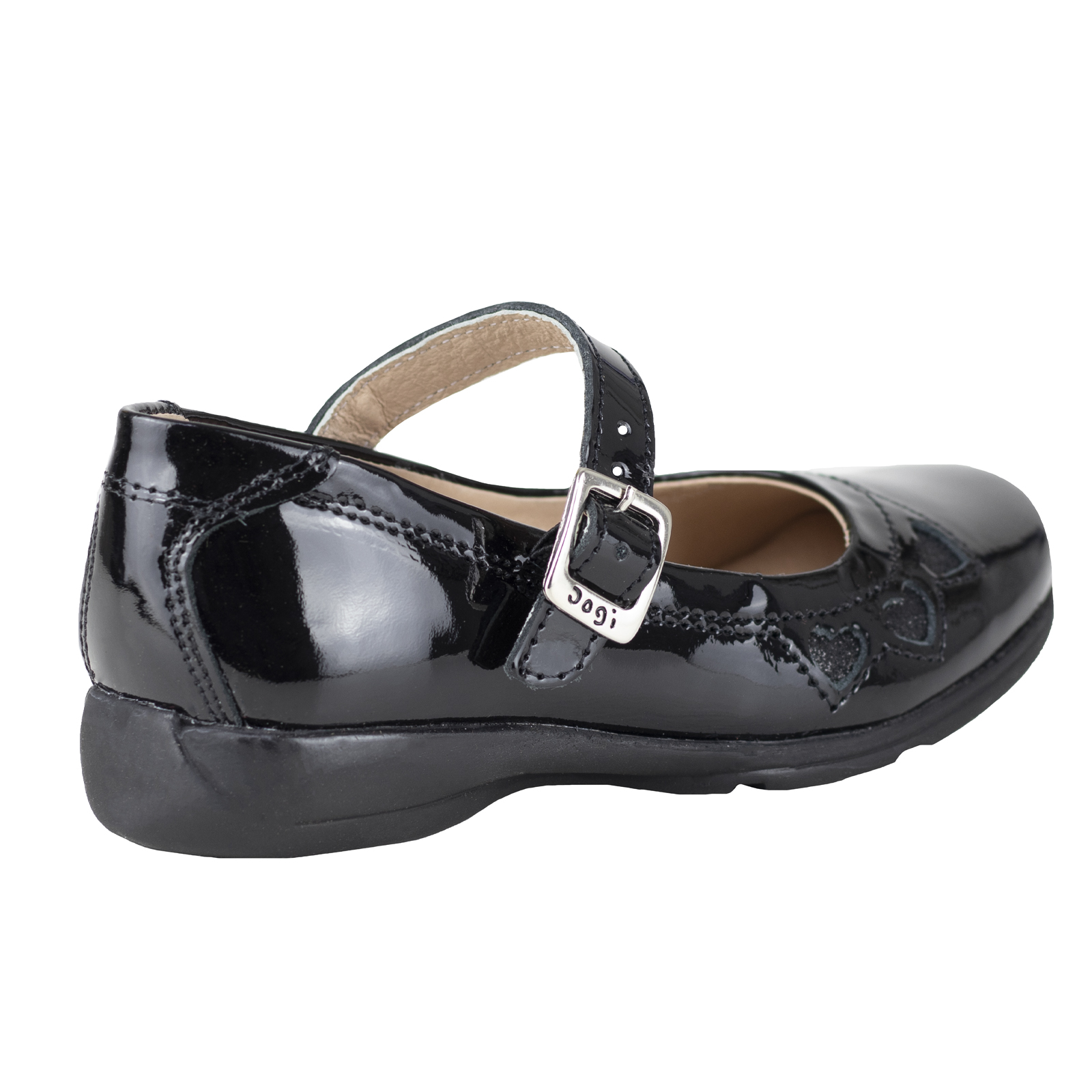 Zapato De Charol Escolar Niña Dogi Broche Eg608 Negro 18-21.5