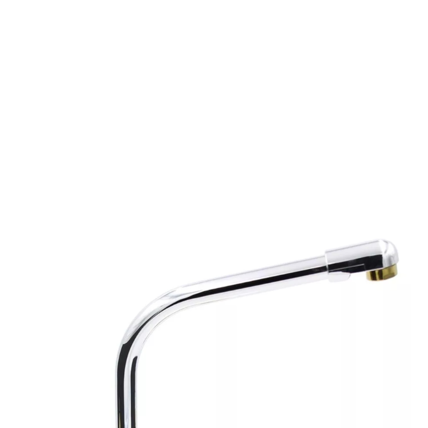 Llave Mezcladora Agua Fregadero O Tarja De Cocina Alfa Cromado Manerales Piruli Oro Y Cuello Cobra