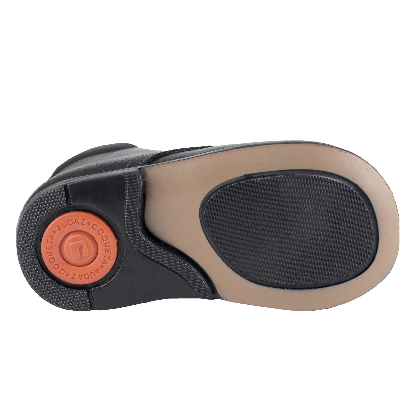 Zapato Para Bebés Piel Negro Audaz Piel Lisa 184000-A 13-16 Cm
