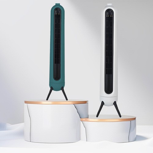 Ventilador De Torre Giratorio Silencioso Con Velocidades Estructura Blanco