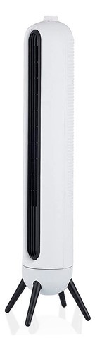 Ventilador De Torre Giratorio Silencioso Con Velocidades Estructura Blanco