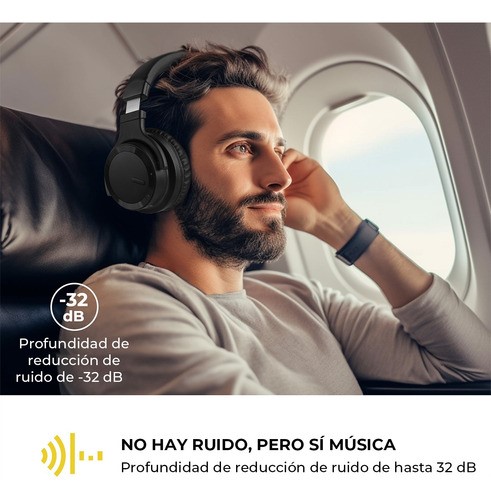 Auriculares Inalámbricos Bluetooth Anc Mdpro Con Microfono