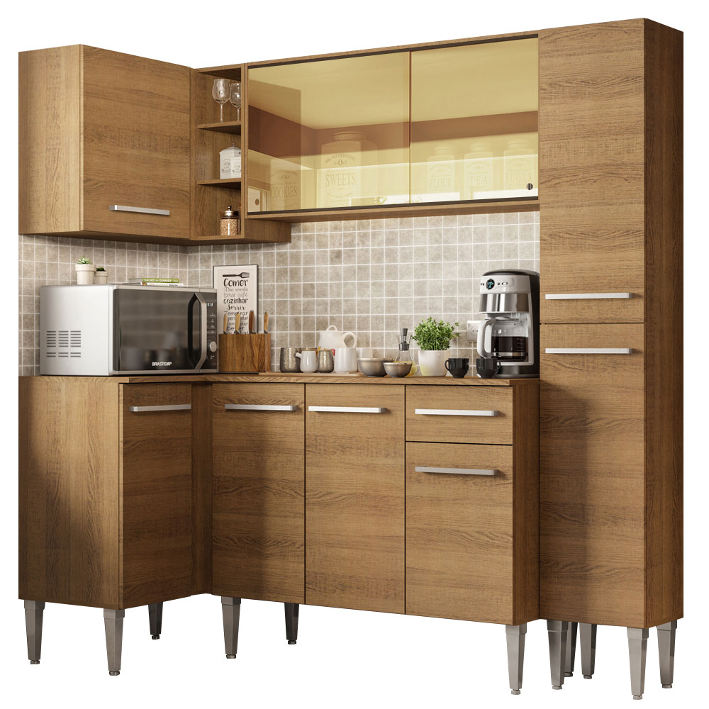Cocina Integral Completa Modular Madesa Emilly River 261cm BB