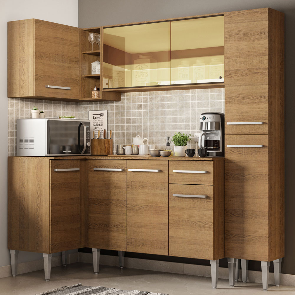 Cocina Integral Completa Modular Madesa Emilly River 261cm BB